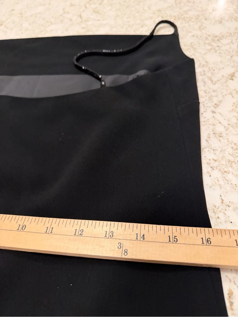 Banana Republic Black Cowl-Neck Satin Midi Slip Dress with Sequin Straps